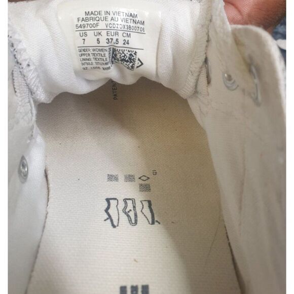 Converse Chuck Taylor All Star Womens 7 Gray Canvas Low Top Casual Sneakers - Picture 7 of 8